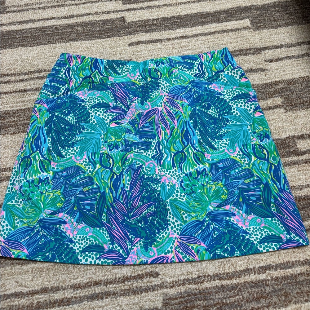 Lilly Pulitzer Blue and Green Skirt